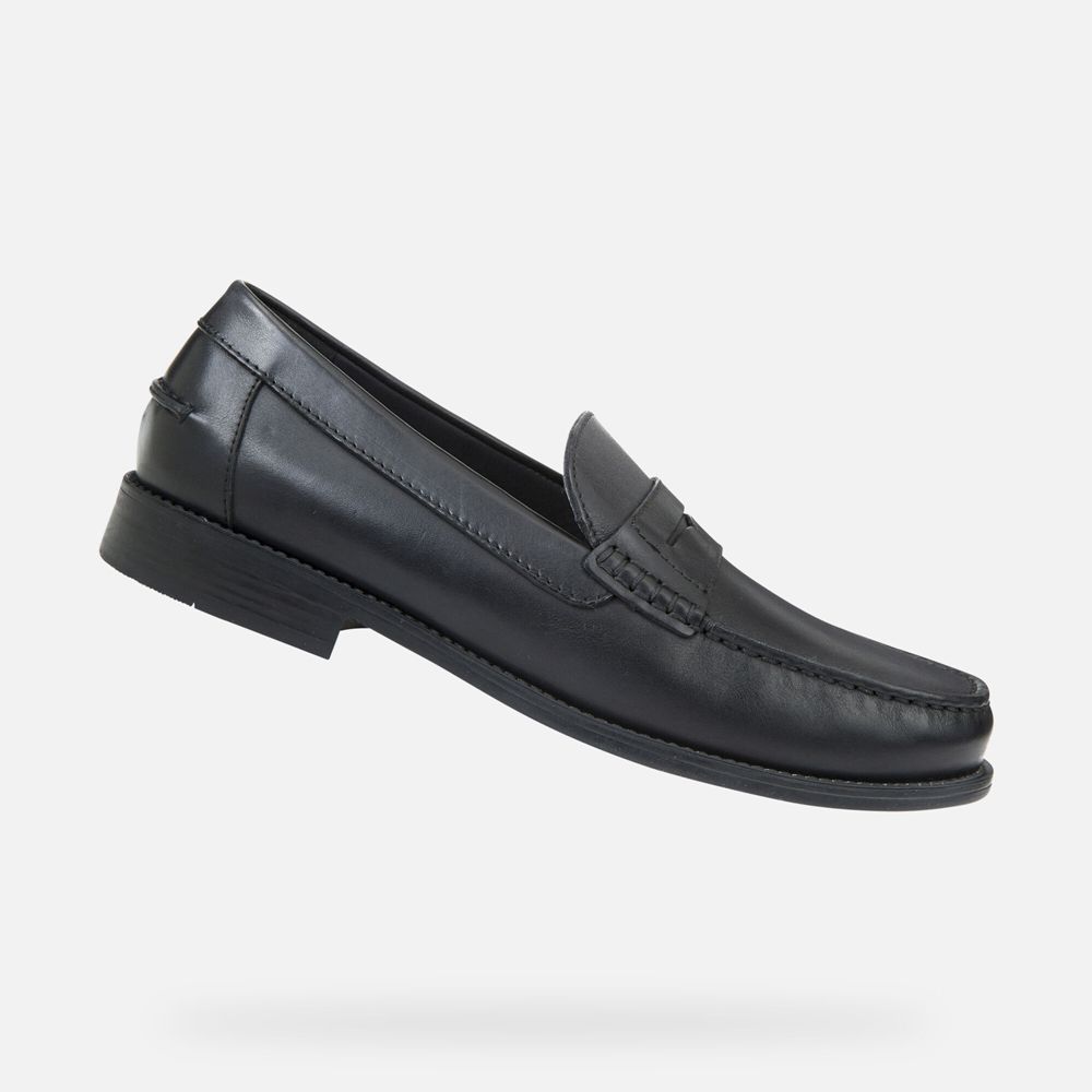 Geox Erkek Loafers Siyah - New Damon - JBI-613452